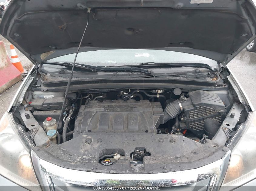 2010 Honda Odyssey Ex-L VIN: 5FNRL3H61AB020799 Lot: 39854338