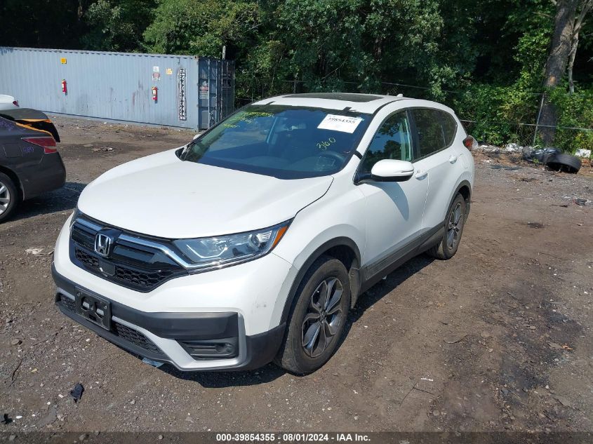 2HKRW2H89NH650953 2022 Honda Cr-V Awd Ex-L