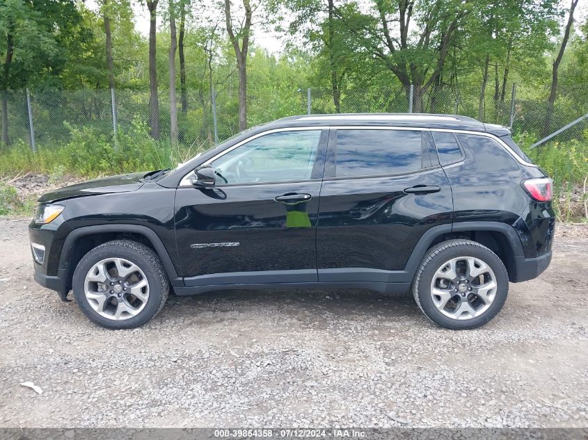 2018 Jeep Compass Limited 4X4 VIN: 3C4NJDCB5JT143344 Lot: 39854358