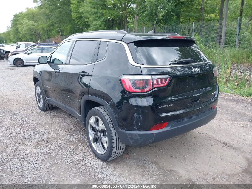 2018 Jeep Compass Limited 4X4 VIN: 3C4NJDCB5JT143344 Lot: 39854358