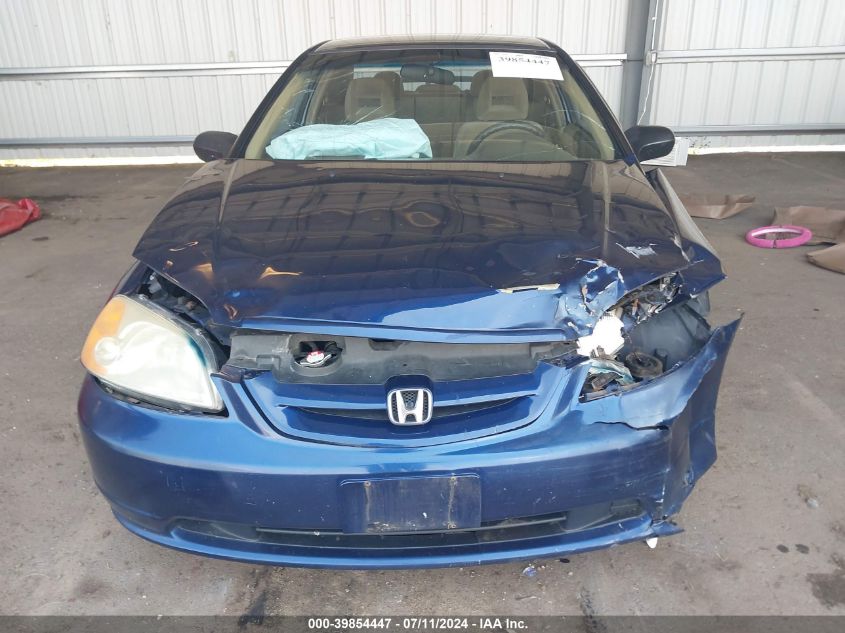2003 Honda Civic Lx VIN: 1HGEM225X3L012224 Lot: 39854447