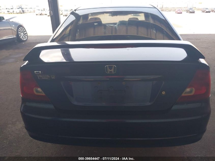 2003 Honda Civic Lx VIN: 1HGEM225X3L012224 Lot: 39854447