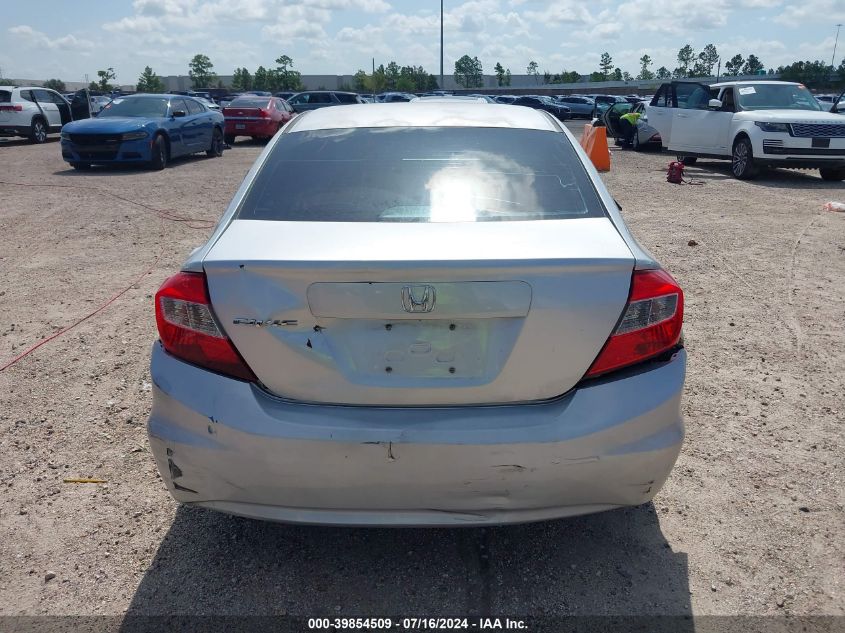 2012 Honda Civic Lx VIN: 2HGFB2F54CH574380 Lot: 39854509