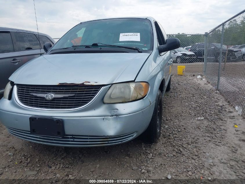 2001 Chrysler Town & Country Lx VIN: 2C8GP44301R371963 Lot: 39854559