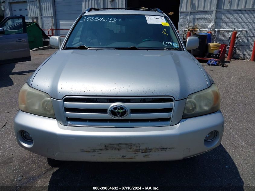 2006 Toyota Highlander Limited V6 VIN: JTEEP21A160152135 Lot: 39854632