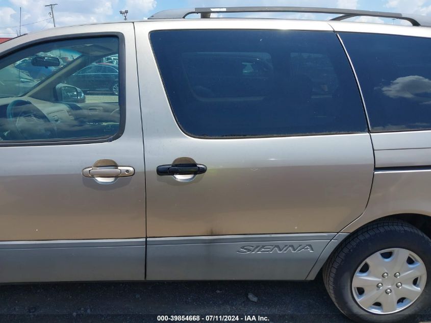 2002 Toyota Sienna Ce VIN: 4T3ZF19C82U428518 Lot: 39854668