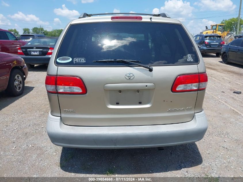 2002 Toyota Sienna Ce VIN: 4T3ZF19C82U428518 Lot: 39854668