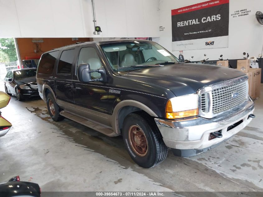 2000 Ford Excursion Limited VIN: 1FMNU42S3YEE50378 Lot: 39854673