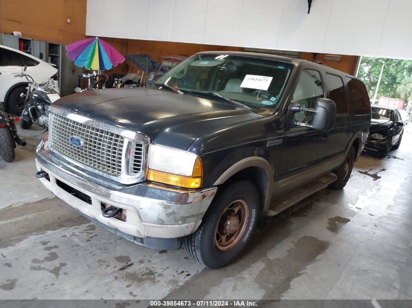 2000 Ford Excursion Limited VIN: 1FMNU42S3YEE50378 Lot: 39854673