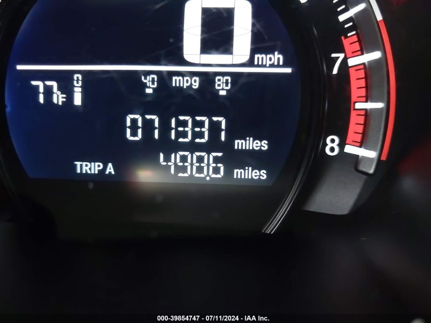 2018 Honda Civic Lx VIN: 19XFC2F5XJE034018 Lot: 39854747