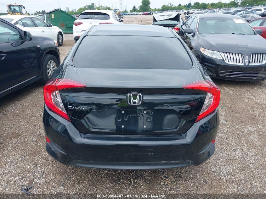 2018 Honda Civic Lx VIN: 19XFC2F5XJE034018 Lot: 39854747