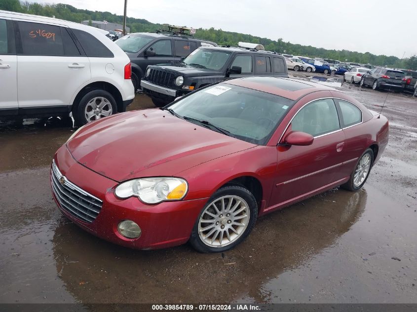 2003 Chrysler Sebring Lxi VIN: 4C3AG52H63E038021 Lot: 39854789