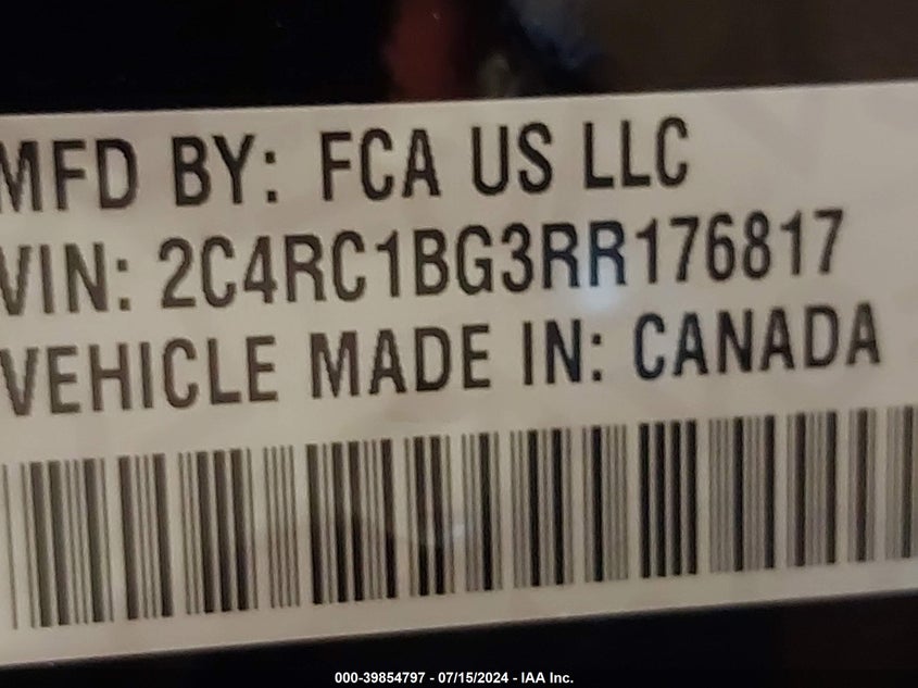 2024 CHRYSLER PACIFICA TOURING L - 2C4RC1BG3RR176817