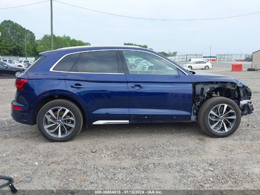 2021 Audi Q5 Premium Plus 45 Tfsi Quattro S Tronic VIN: WA1BAAFY7M2058653 Lot: 39854818