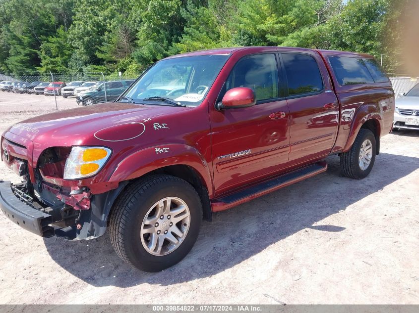 2004 Toyota Tundra Double Cab Limited VIN: 5TBDT48114S450989 Lot: 39854822