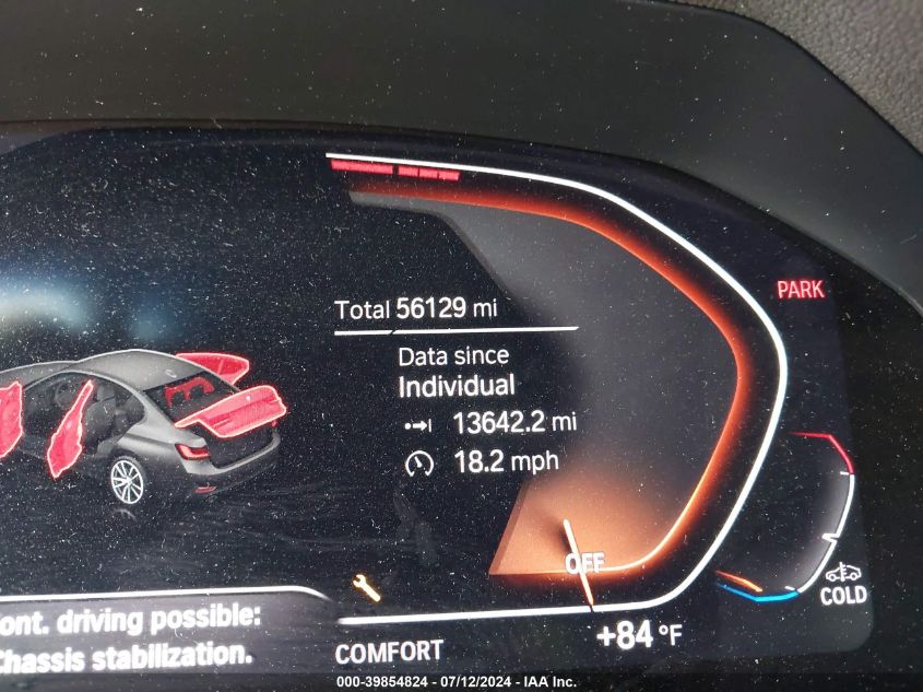 2020 BMW 3 Series 330I xDrive VIN: 3MW5R7J08L8B03905 Lot: 39854824