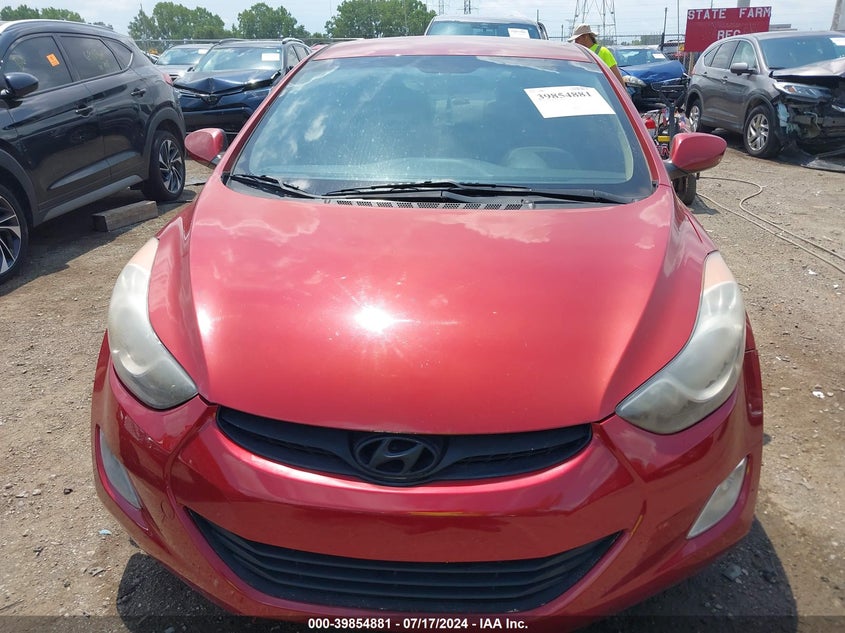 2013 Hyundai Elantra Gls VIN: KMHDH4AE4DU490156 Lot: 39854881