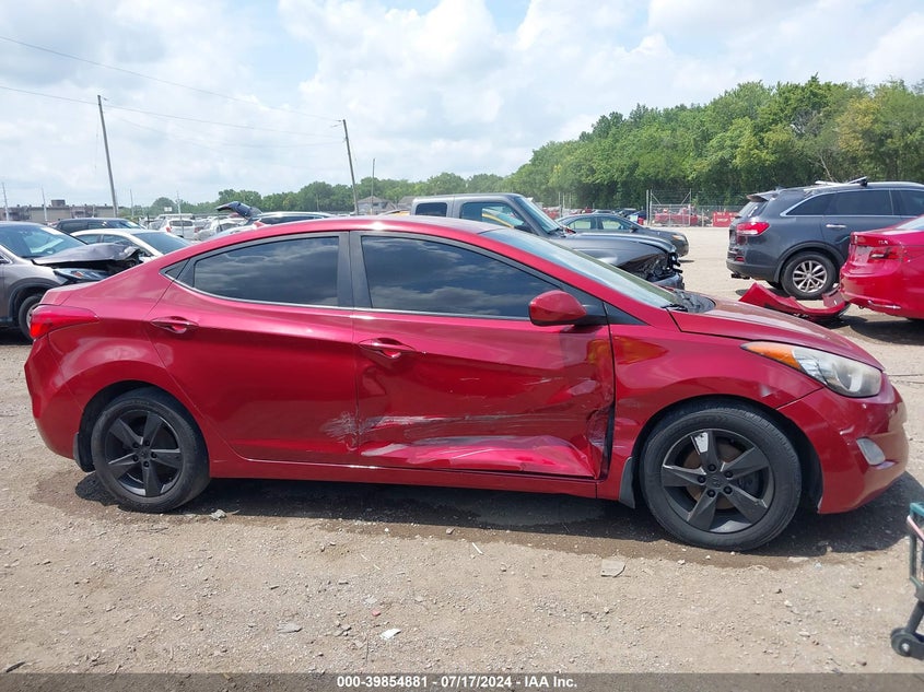 2013 Hyundai Elantra Gls VIN: KMHDH4AE4DU490156 Lot: 39854881