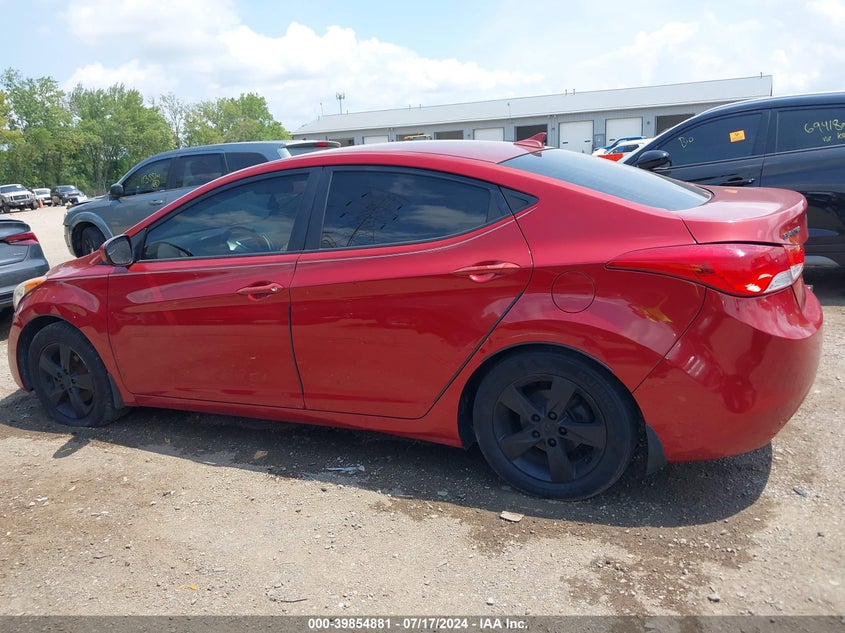 2013 Hyundai Elantra Gls VIN: KMHDH4AE4DU490156 Lot: 39854881