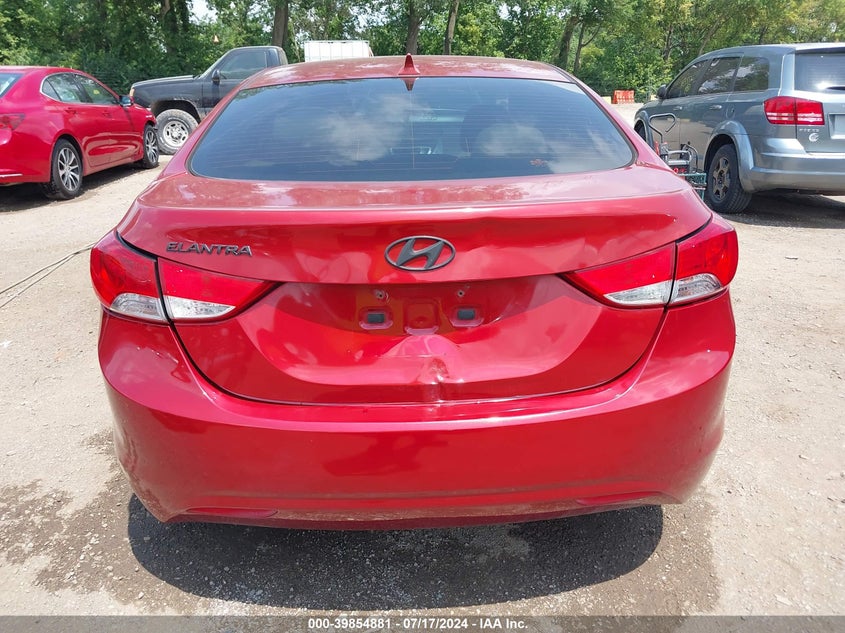 2013 Hyundai Elantra Gls VIN: KMHDH4AE4DU490156 Lot: 39854881