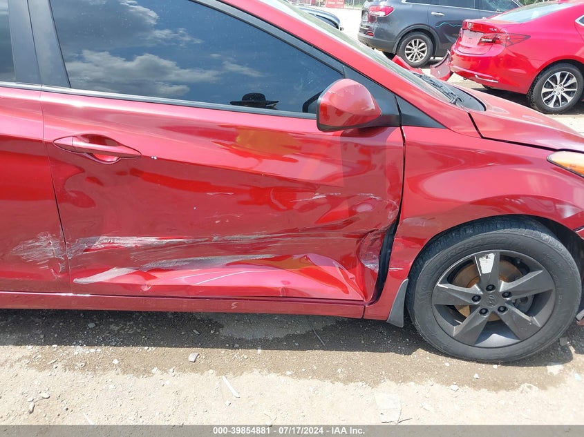 2013 Hyundai Elantra Gls VIN: KMHDH4AE4DU490156 Lot: 39854881