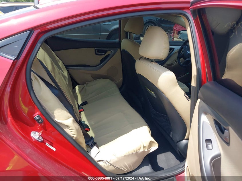 2013 Hyundai Elantra Gls VIN: KMHDH4AE4DU490156 Lot: 39854881