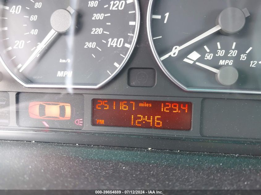 2001 BMW 330Ci VIN: WBABN53461JU21798 Lot: 39854889