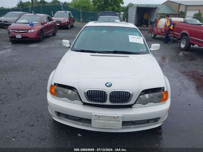 2001 BMW 330Ci VIN: WBABN53461JU21798 Lot: 39854889