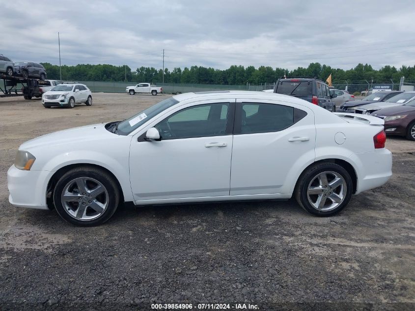 2013 Dodge Avenger Sxt VIN: 1C3CDZCB9DN742283 Lot: 39854906