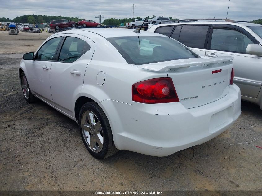 2013 Dodge Avenger Sxt VIN: 1C3CDZCB9DN742283 Lot: 39854906