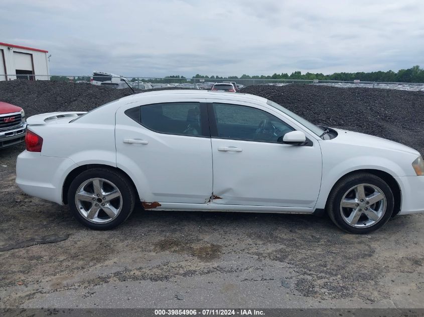 2013 Dodge Avenger Sxt VIN: 1C3CDZCB9DN742283 Lot: 39854906