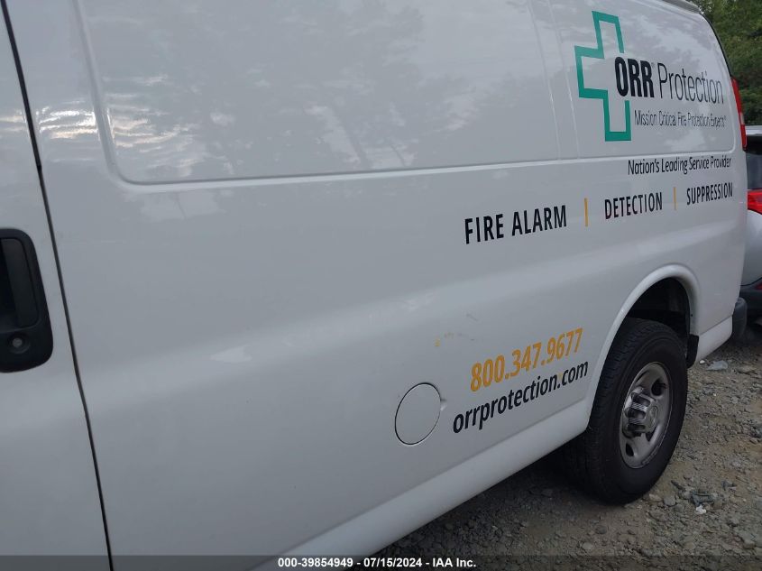 2019 Chevrolet Express 2500 Work Van VIN: 1GCWGAFG3K1362627 Lot: 39854949