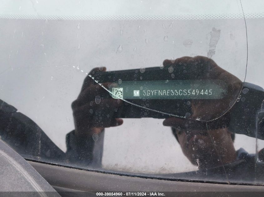 2012 Cadillac Srx Luxury Collection VIN: 3GYFNAE33CS549445 Lot: 39854960