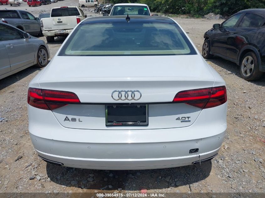 2017 Audi A8 L 4.0T Sport VIN: WAU43AFD4HN019624 Lot: 39854975