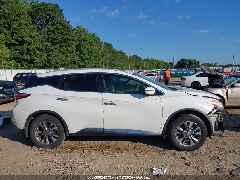 2016 Nissan Murano Sl VIN: 5N1AZ2MG9GN153238 Lot: 39854979