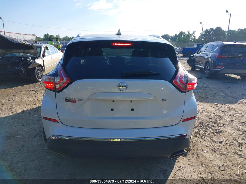 2016 Nissan Murano Sl VIN: 5N1AZ2MG9GN153238 Lot: 39854979