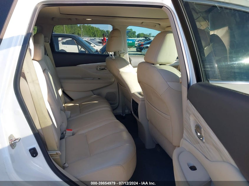 2016 Nissan Murano Sl VIN: 5N1AZ2MG9GN153238 Lot: 39854979