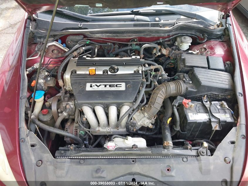 2006 Honda Accord 2.4 Se VIN: 1HGCM563X6A127794 Lot: 39855003