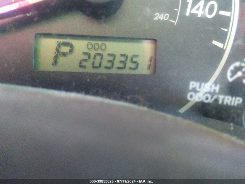 2009 Toyota Corolla VIN: 1NXBU40E19Z038807 Lot: 39855026