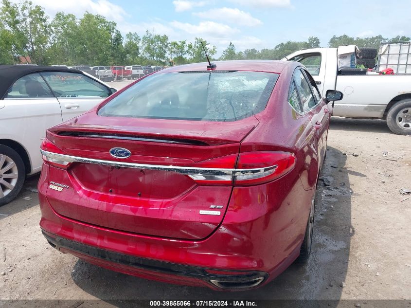 2017 Ford Fusion Se VIN: 3FA6P0H99HR266739 Lot: 39855066