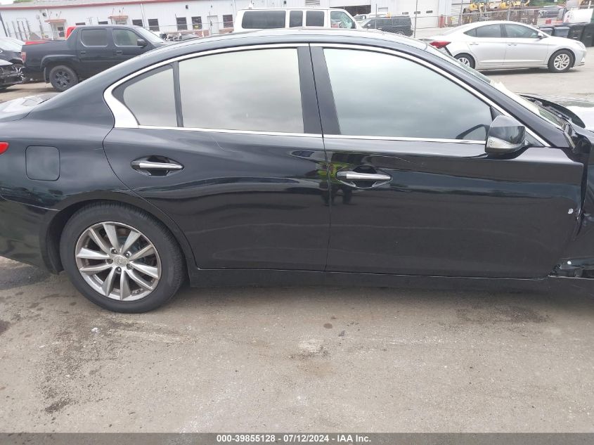 2014 Infiniti Q50 Premium VIN: JN1BV7AR0EM698015 Lot: 39855128