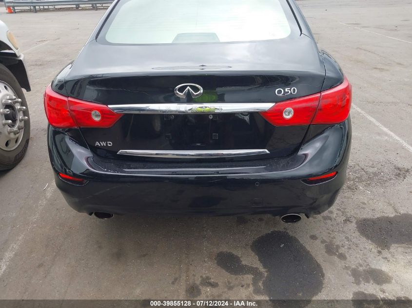 2014 Infiniti Q50 Premium VIN: JN1BV7AR0EM698015 Lot: 39855128