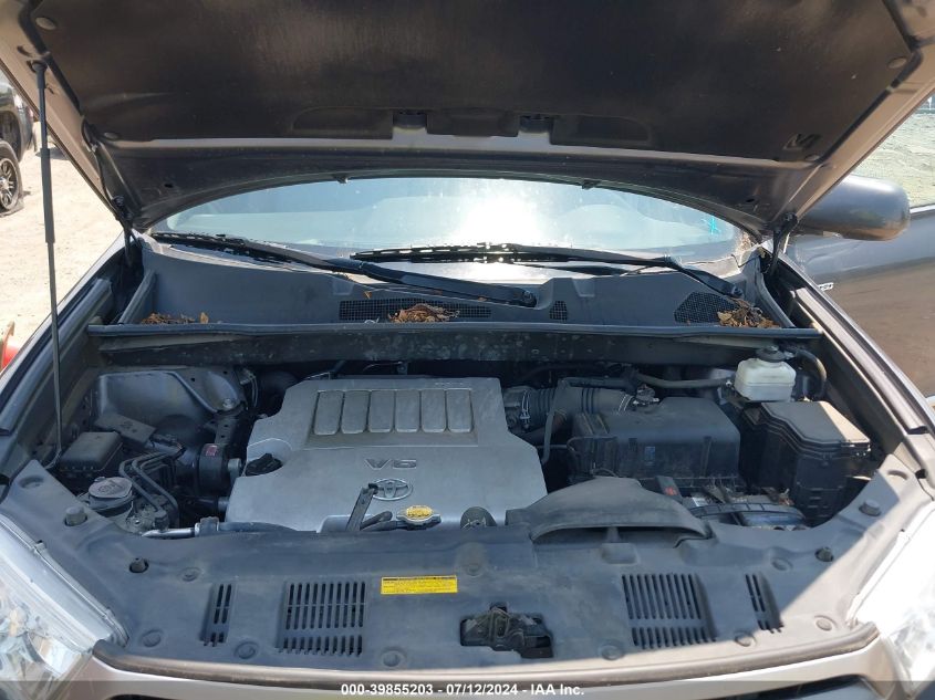 2012 Toyota Highlander Limited V6 VIN: 5TDYK3EH9CS076234 Lot: 39855203