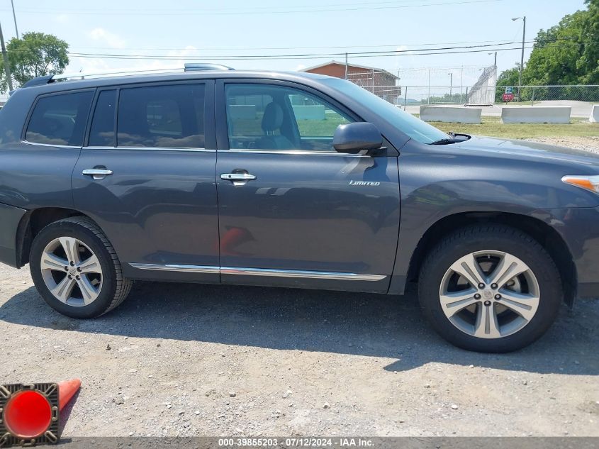 2012 Toyota Highlander Limited V6 VIN: 5TDYK3EH9CS076234 Lot: 39855203