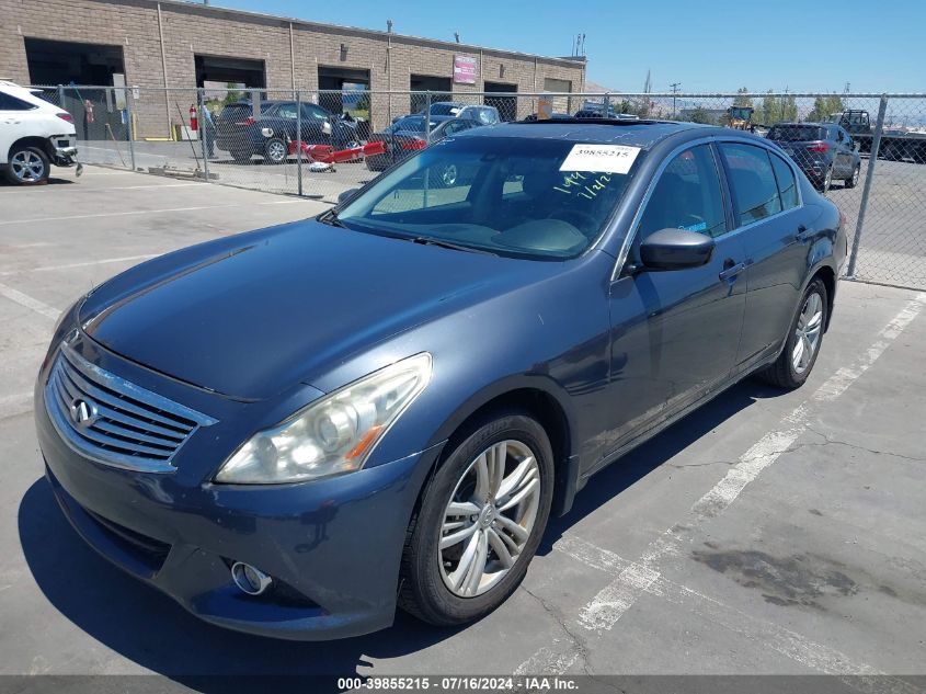 2010 Infiniti G37X VIN: JN1CV6AR0AM456706 Lot: 39855215