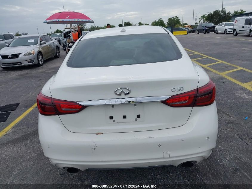 2021 Infiniti Q50 Luxe VIN: JN1EV7BP3MM705077 Lot: 39855284