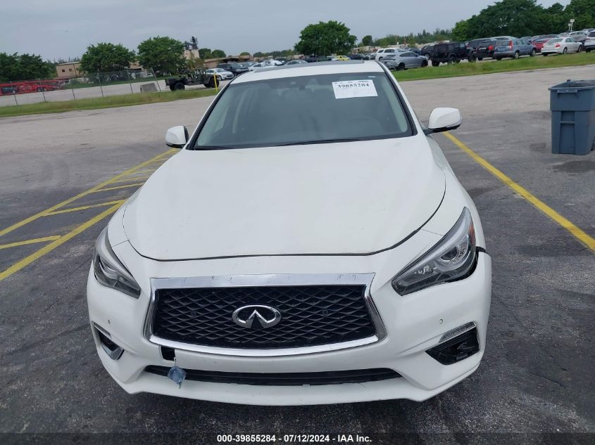 2021 Infiniti Q50 Luxe VIN: JN1EV7BP3MM705077 Lot: 39855284