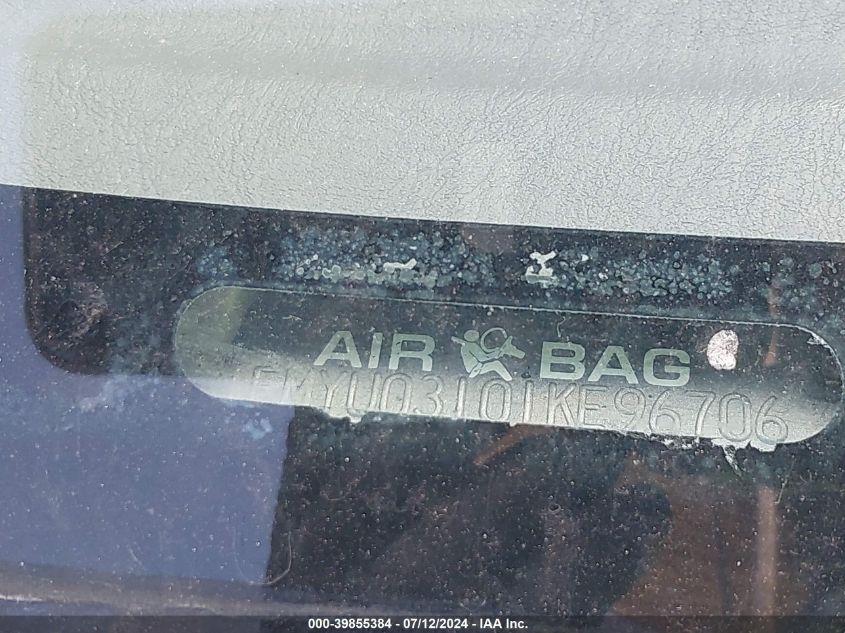 2001 Ford Escape Xlt VIN: 1FMYU03101KE96706 Lot: 39855384