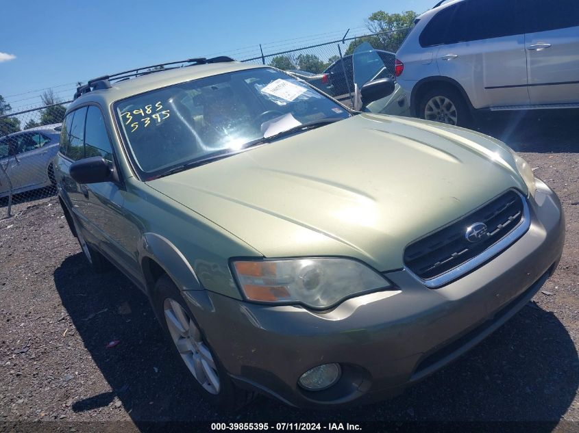 2006 Subaru Outback 2.5I VIN: 4S4BP61C267346594 Lot: 39855395