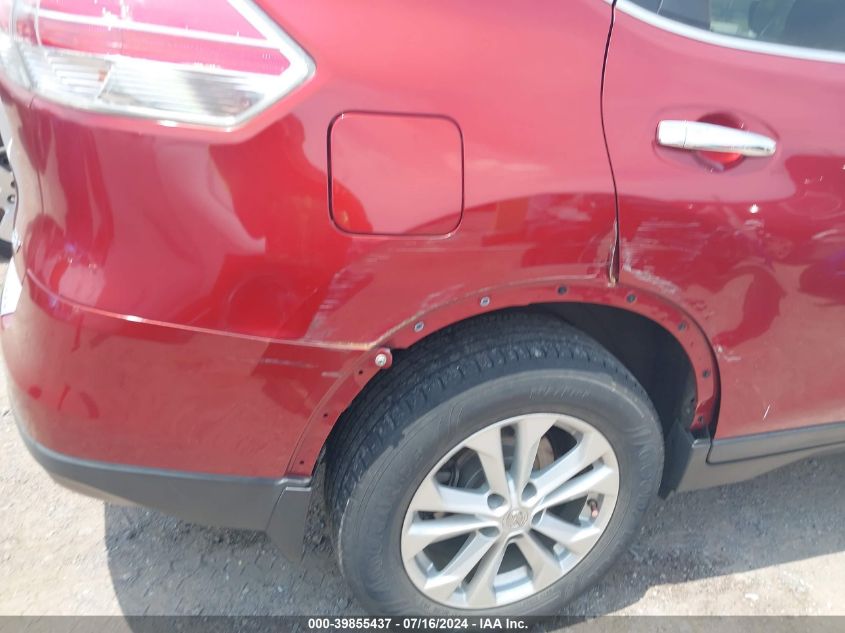 2016 Nissan Rogue Sv VIN: KNMAT2MT9GP641614 Lot: 39855437